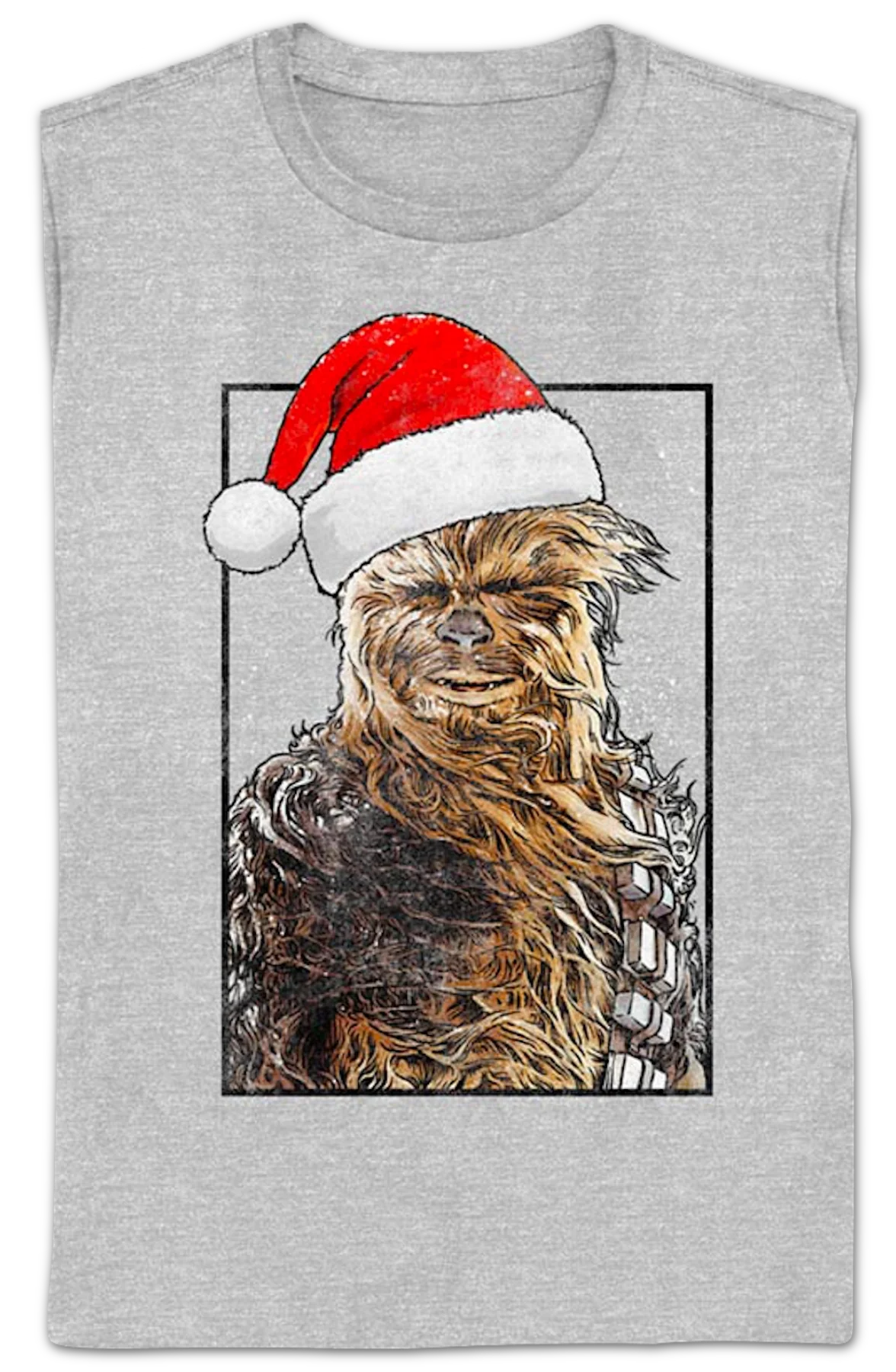 Womens Chewbacca Santa Claus Hat Star Wars Shirt - Image 2