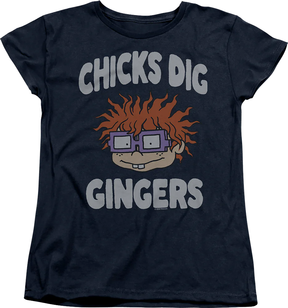Womens Chicks Dig Gingers Rugrats Shirt