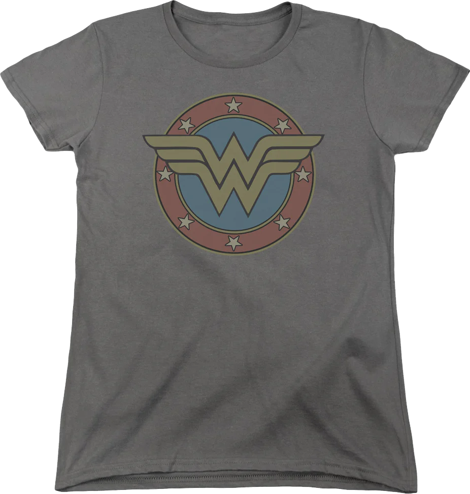 Womens Classic Wonder Woman Logo Shirt