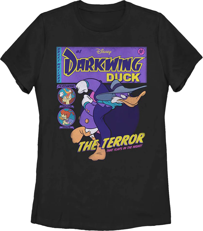 Womens Comic Book Cover Darkwing Duck Shirt