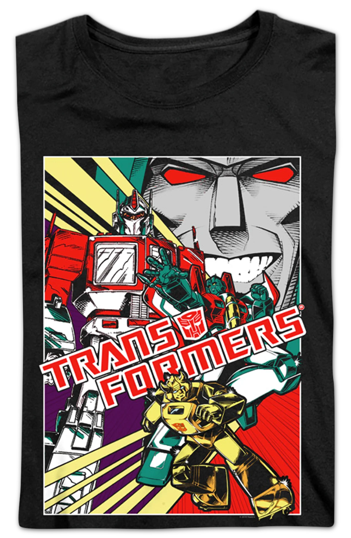 Womens Comic Poster Transformers Shirt - Image 2