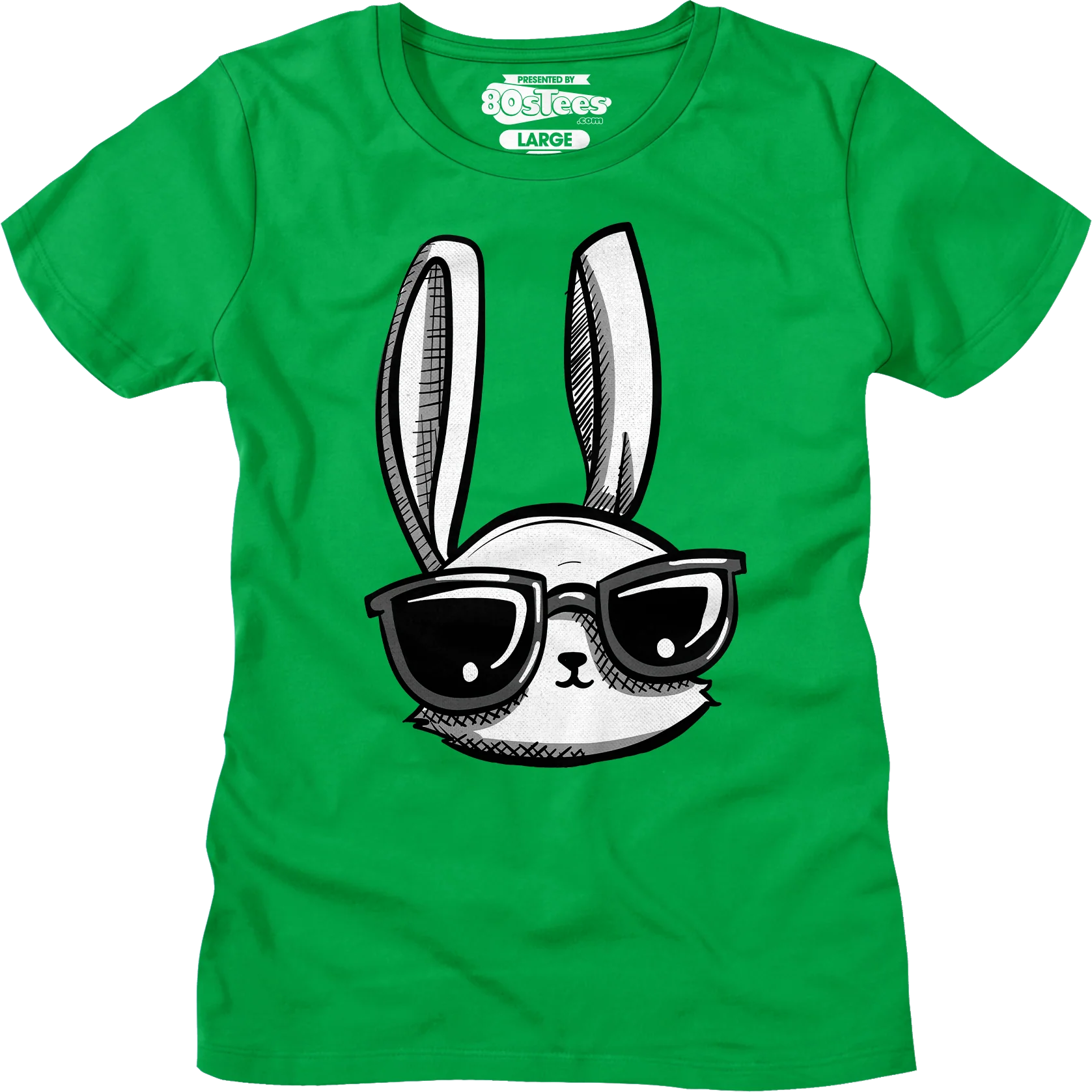 Womens Cool Easter Bunny Shirt - Image 4