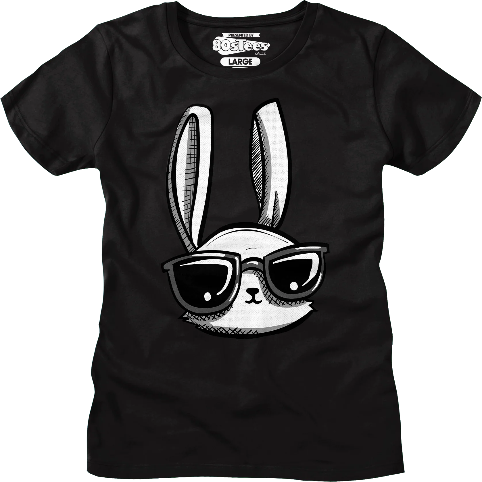 Womens Cool Easter Bunny Shirt - Image 6
