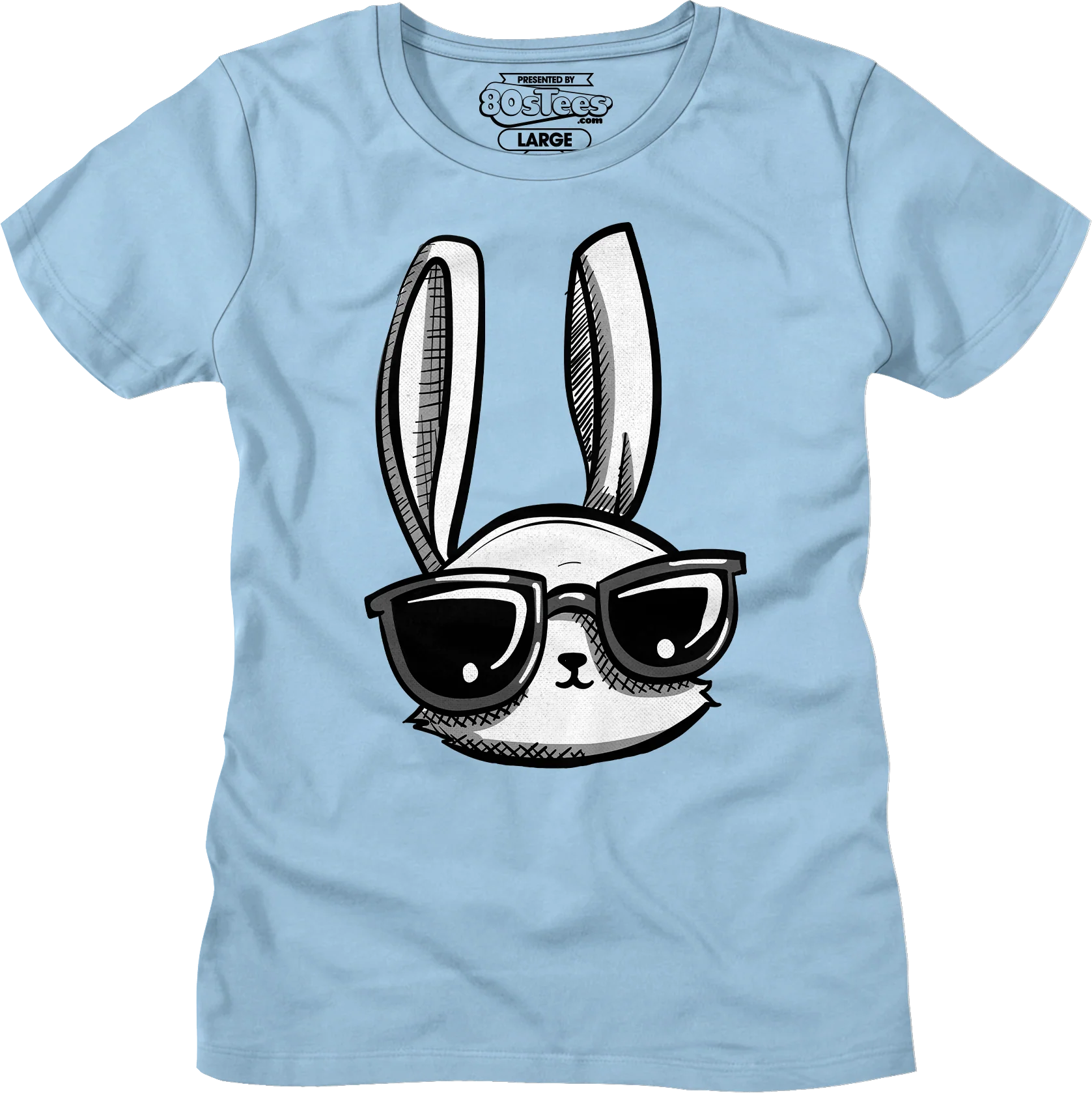 Womens Cool Easter Bunny Shirt - Image 9