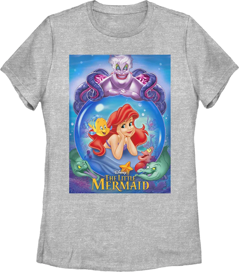 Womens Crystal Ball Poster Little Mermaid Shirt