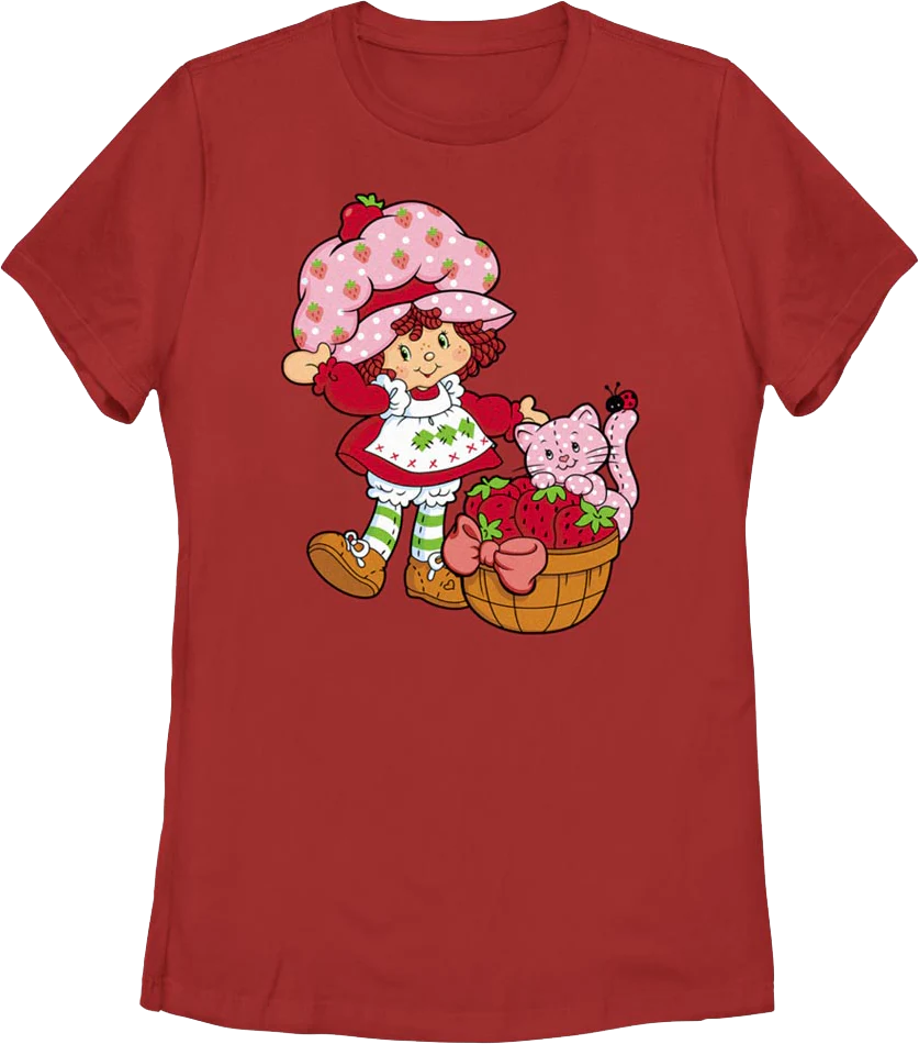Womens Custard & Strawberry Shortcake Shirt