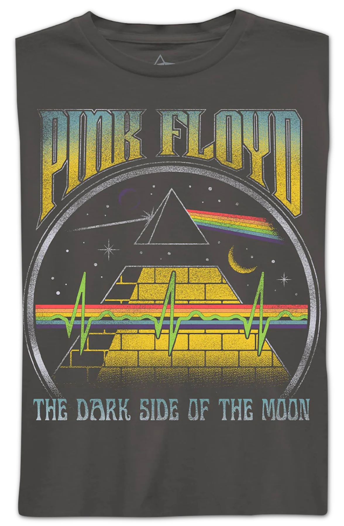 Womens Dark Side of the Moon Soundwaves Pink Floyd Shirt - Image 2