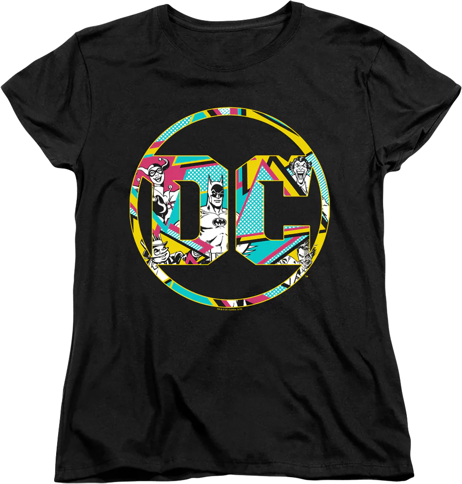Womens DC Comics Collage Batman Shirt