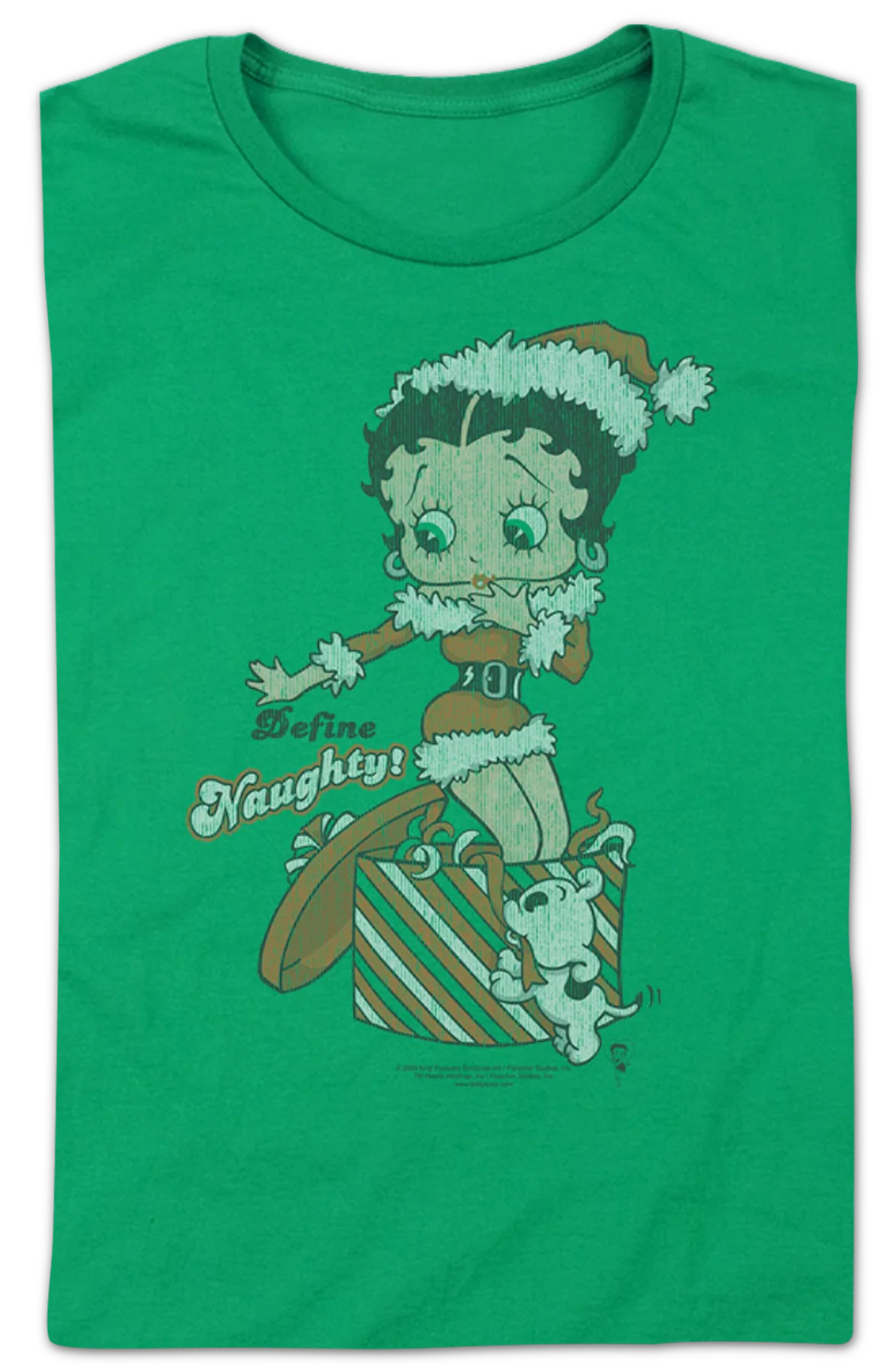 Womens Define Naughty Betty Boop Shirt - Image 2