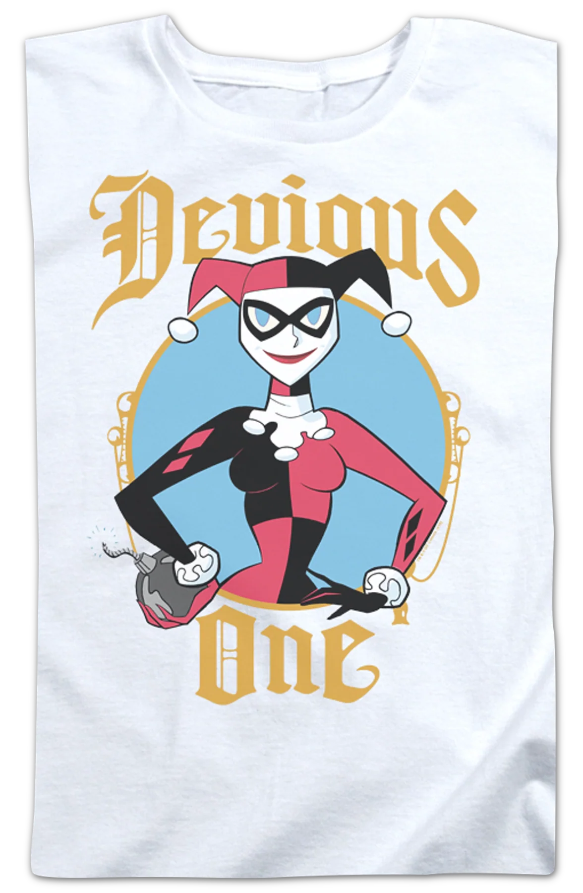 Womens Devious One Harley Quinn Shirt - Image 2