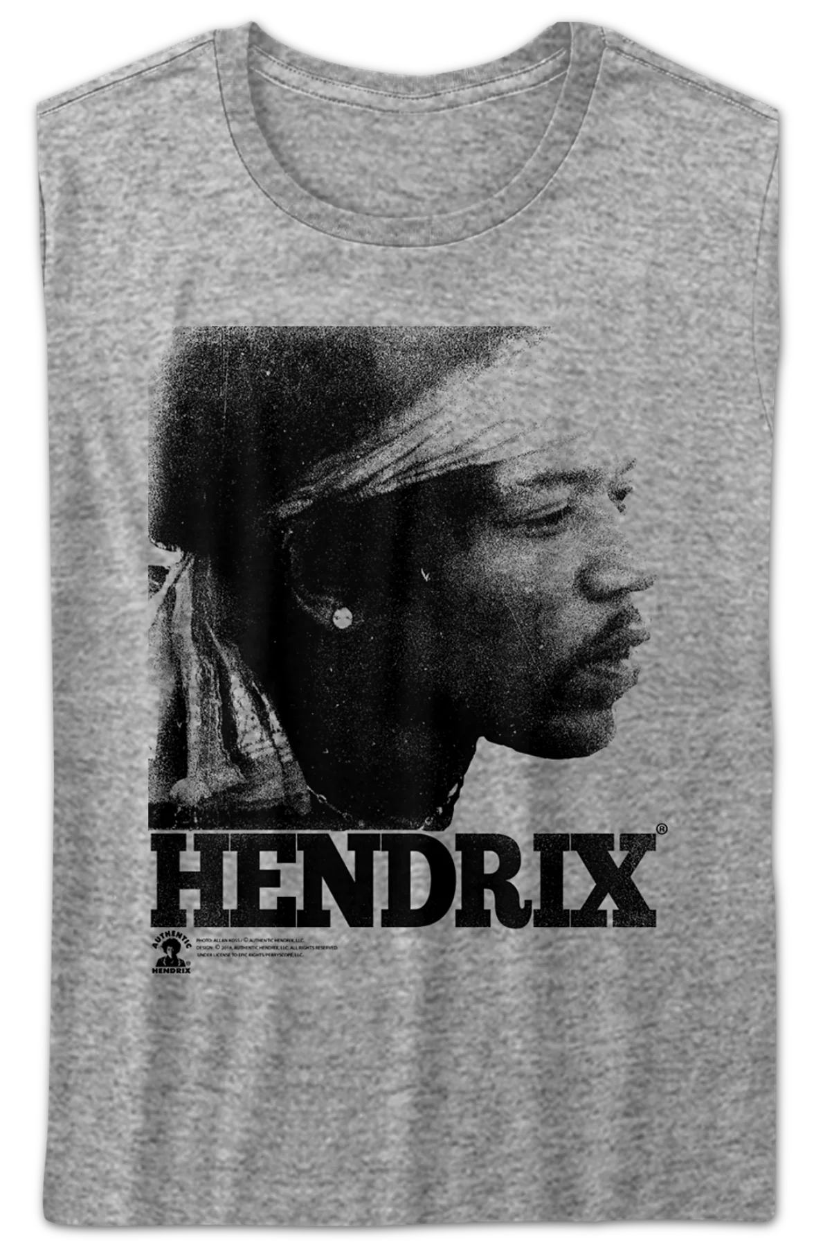 Womens Distressed Jimi Hendrix Shirt - Image 2