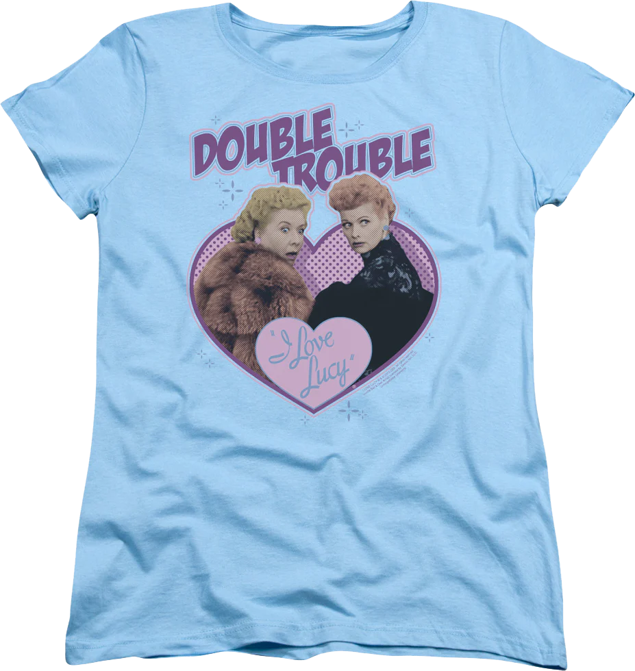 Womens Double Trouble I Love Lucy Shirt