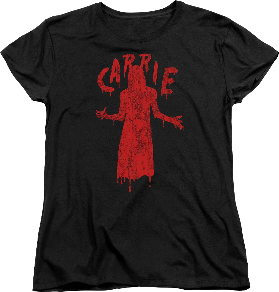 Womens Dripping Blood Carrie Shirt