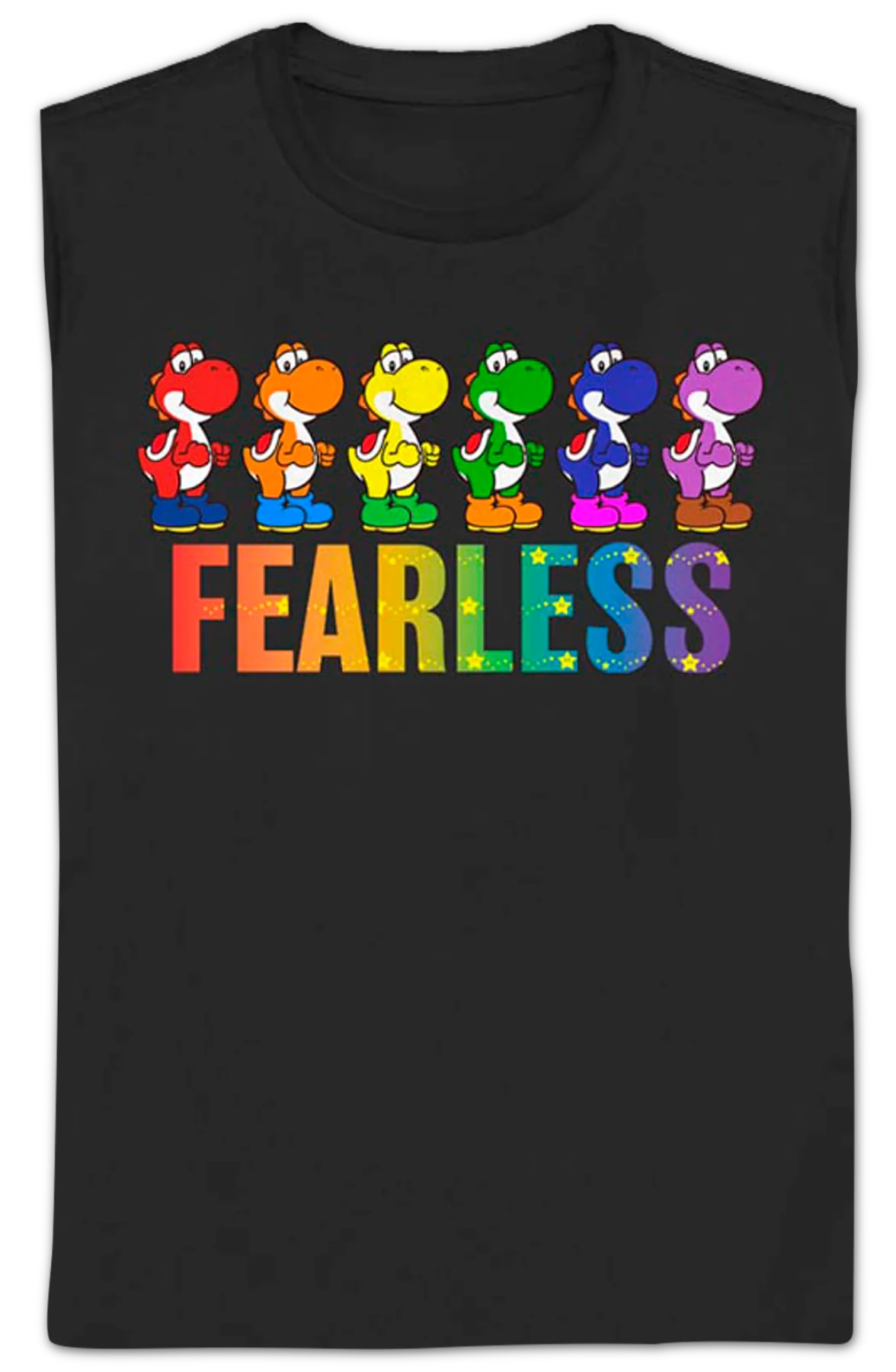 Womens Fearless Yoshi Super Mario Bros. Shirt - Image 2