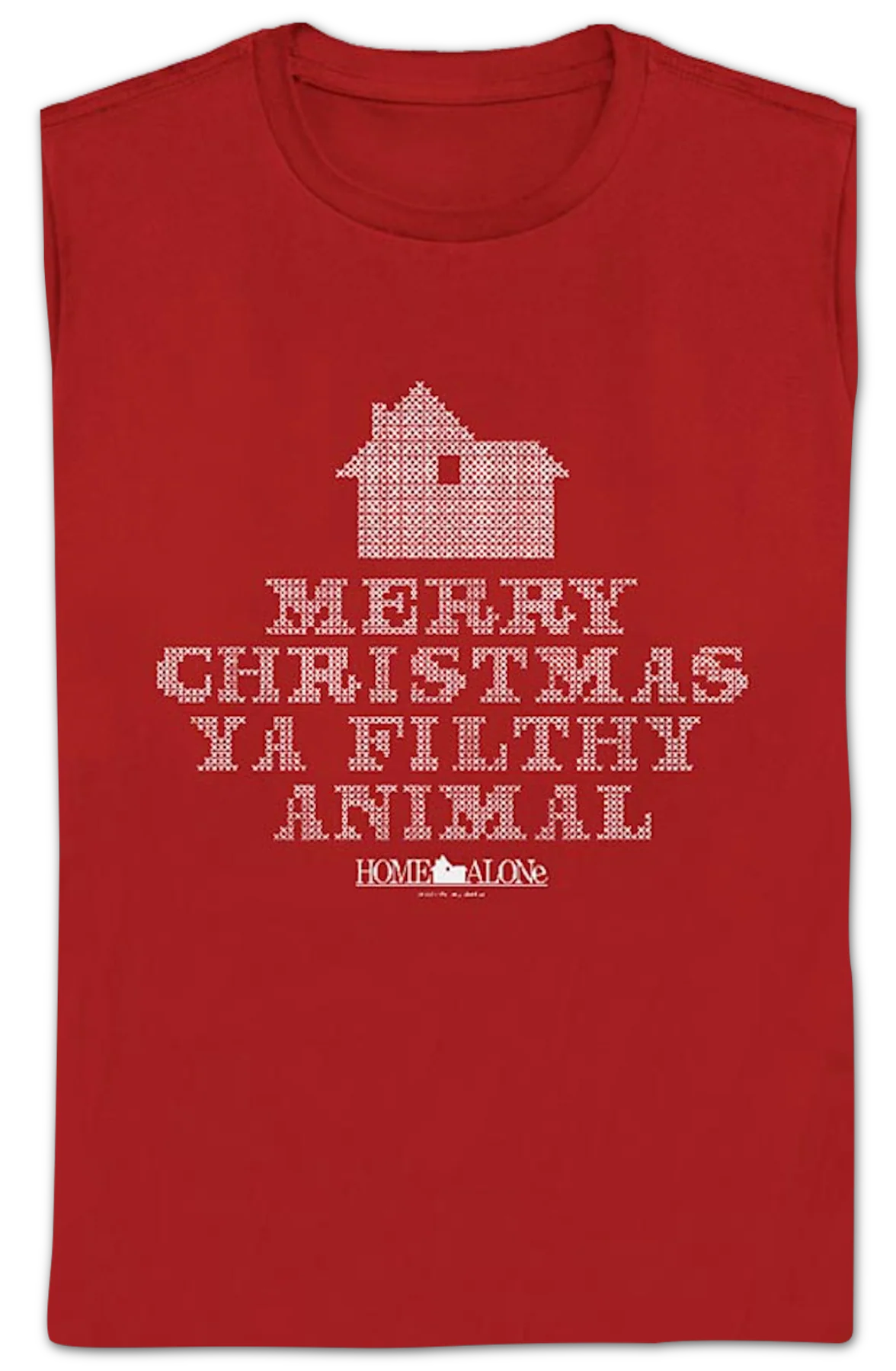 Womens Filthy Animal Faux Ugly Knit Christmas Sweater Home Alone Shirt - Image 2