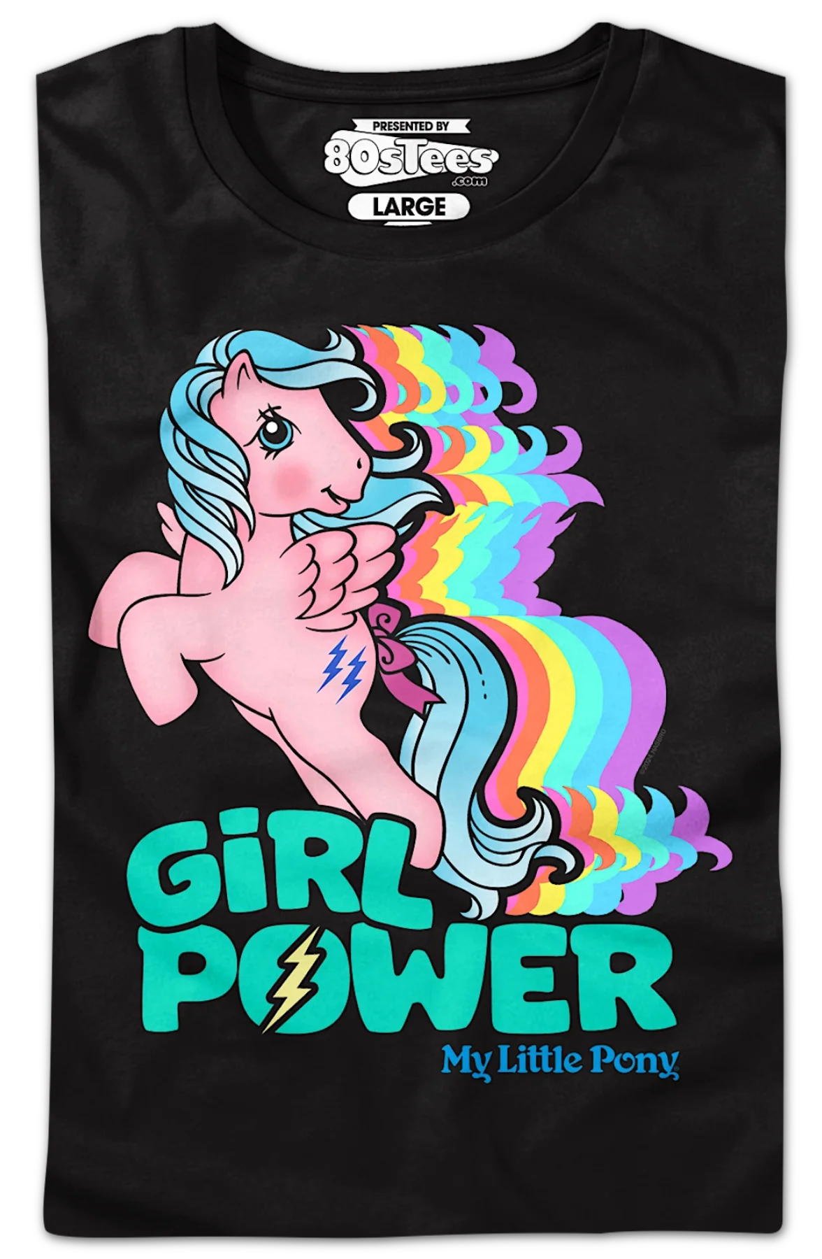 Womens Firefly Girl Power Rainbow My Little Pony Shirt - Image 2