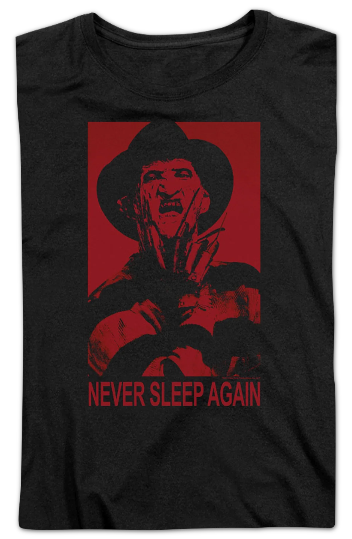 Womens Freddy Krueger Never Sleep Again Nightmare On Elm Street Shirt - Image 2