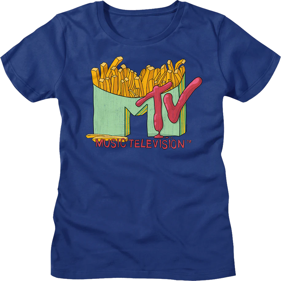 Womens French Fries Logo MTV Shirt
