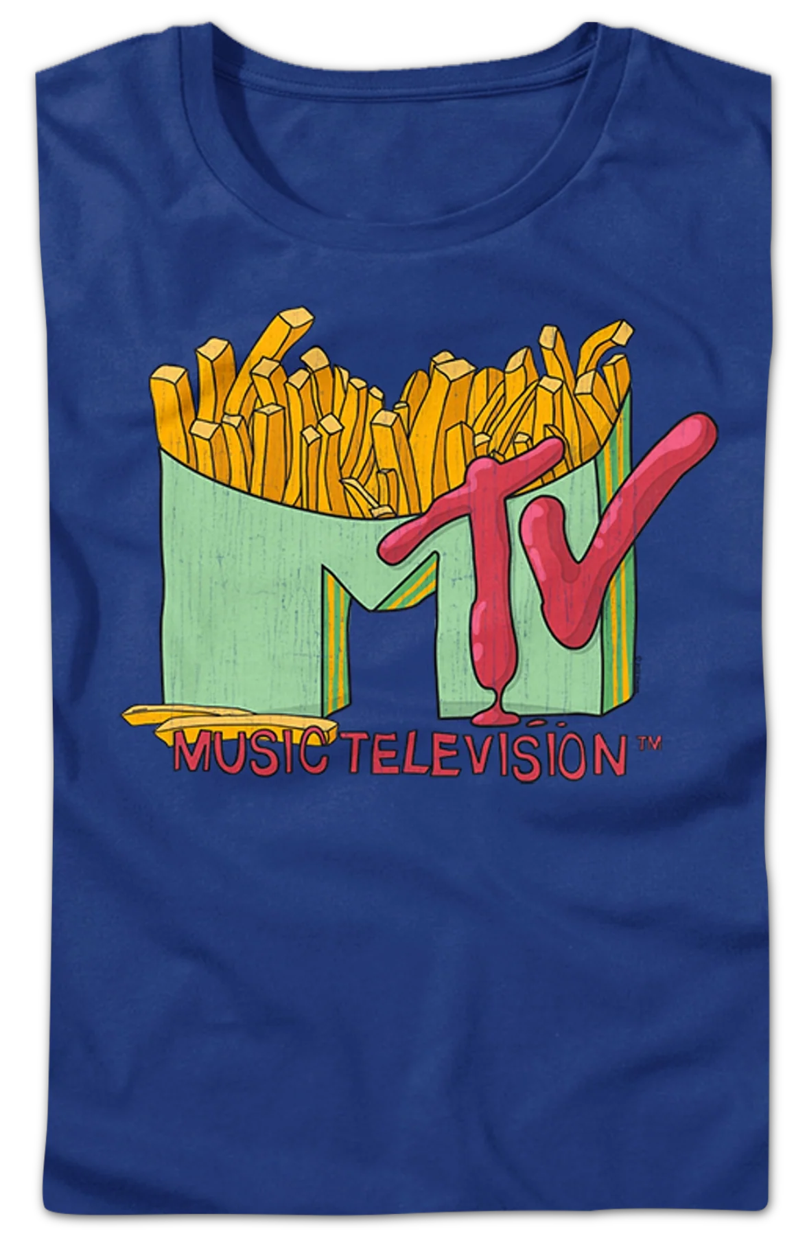 Womens French Fries Logo MTV Shirt - Image 2