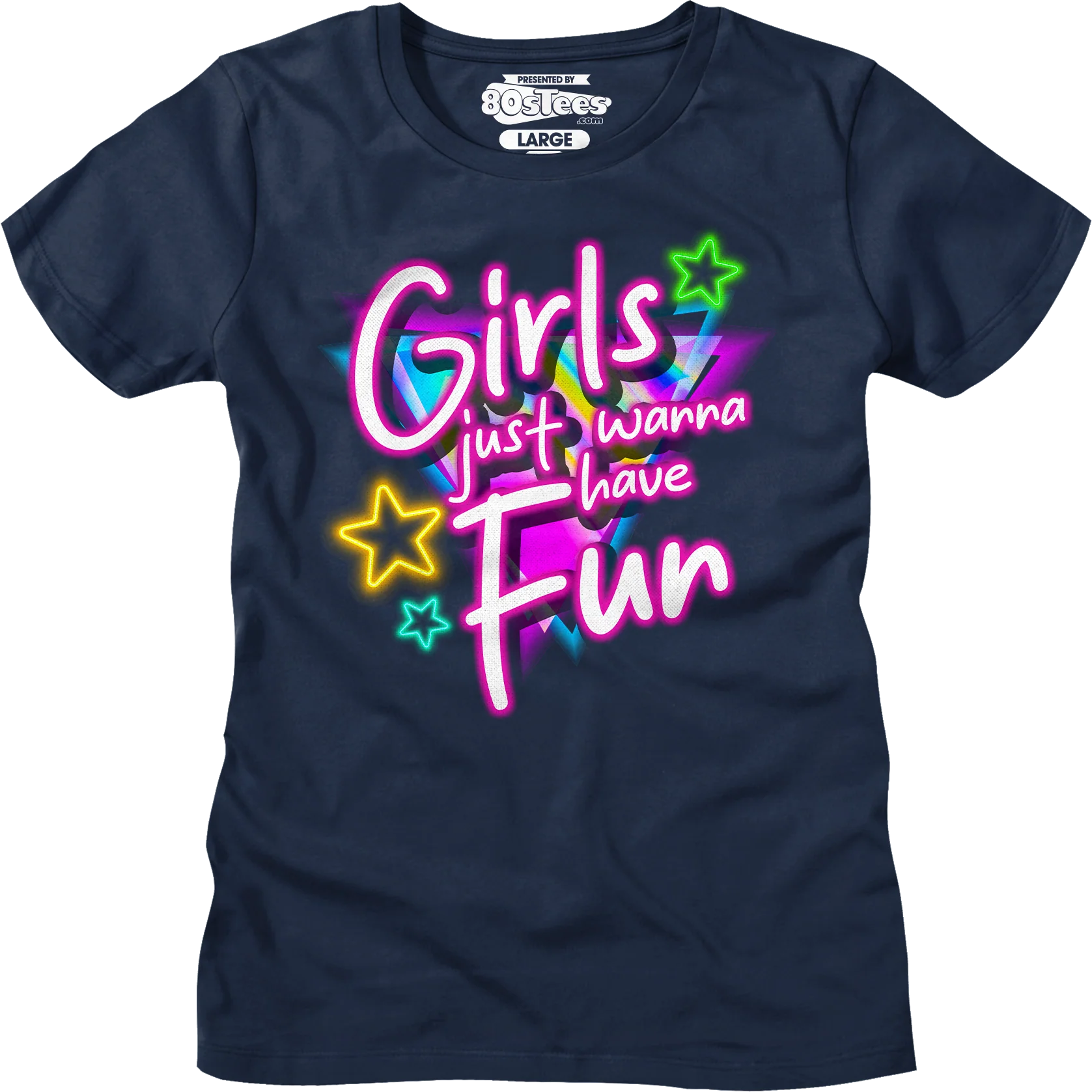 Womens Girls Just Wanna Have Fun Shirt - Image 3