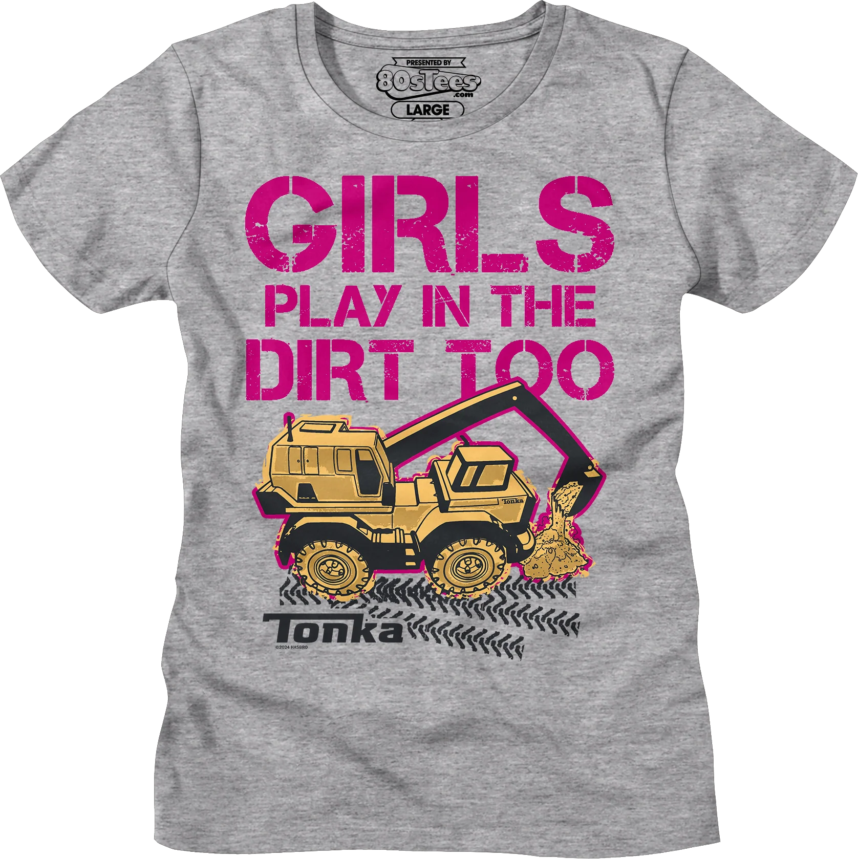 Womens Girls Play In The Dirt Too Tonka Shirt - Image 5