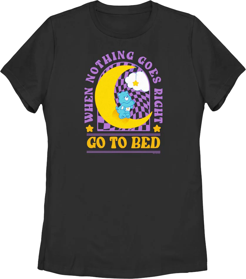 Womens Go To Bed Care Bears Shirt