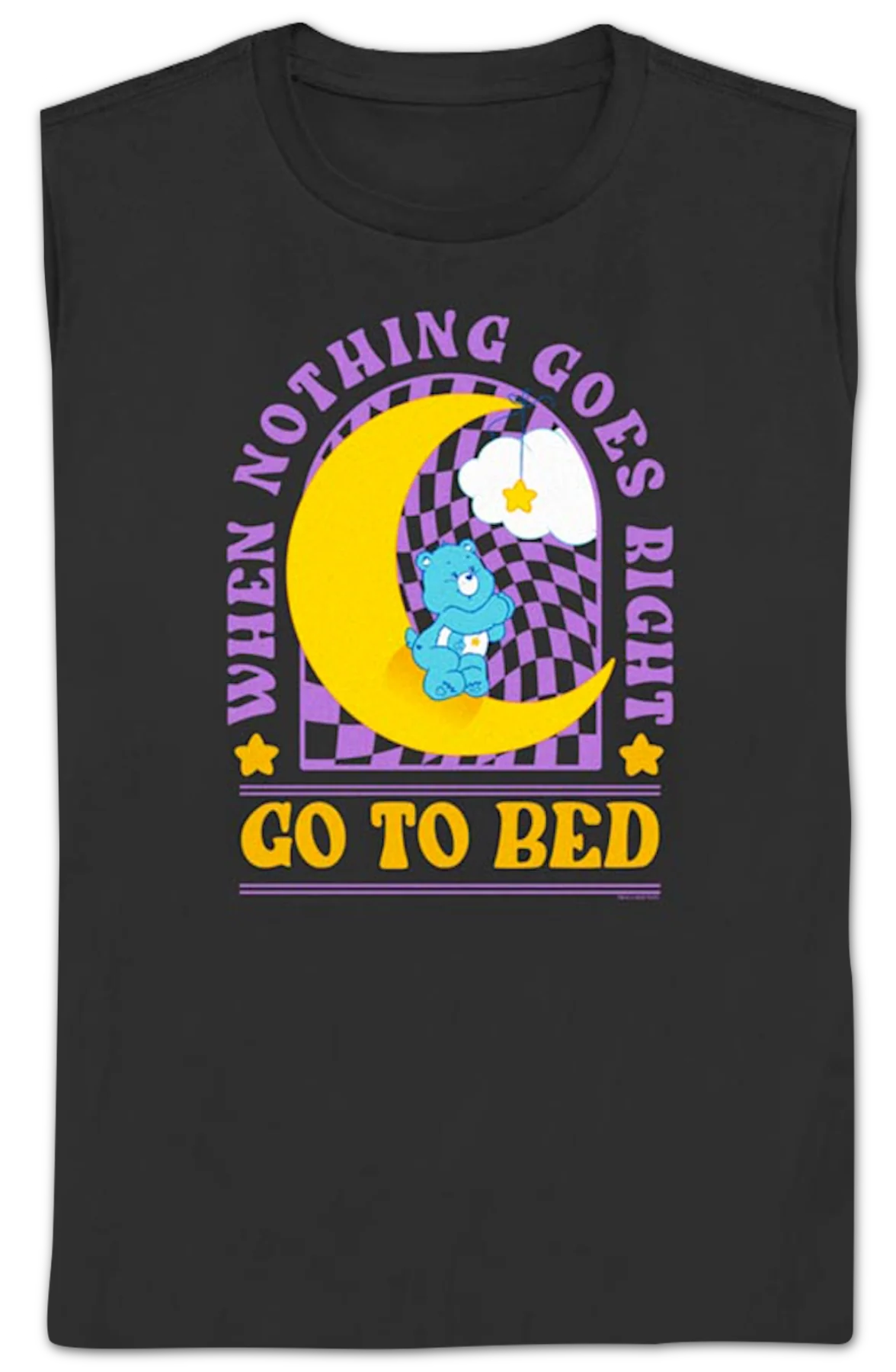 Womens Go To Bed Care Bears Shirt - Image 2