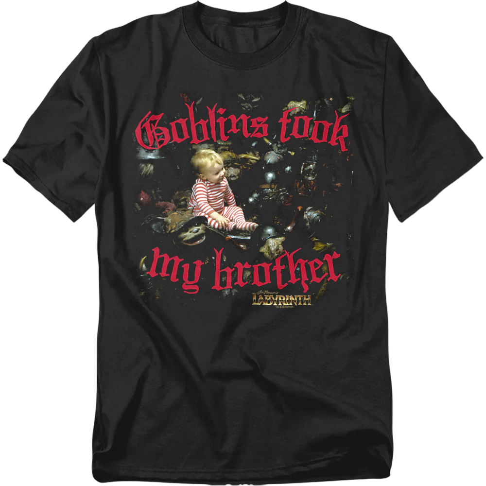 Womens Goblins Took My Brother Labyrinth Shirt - Image 2