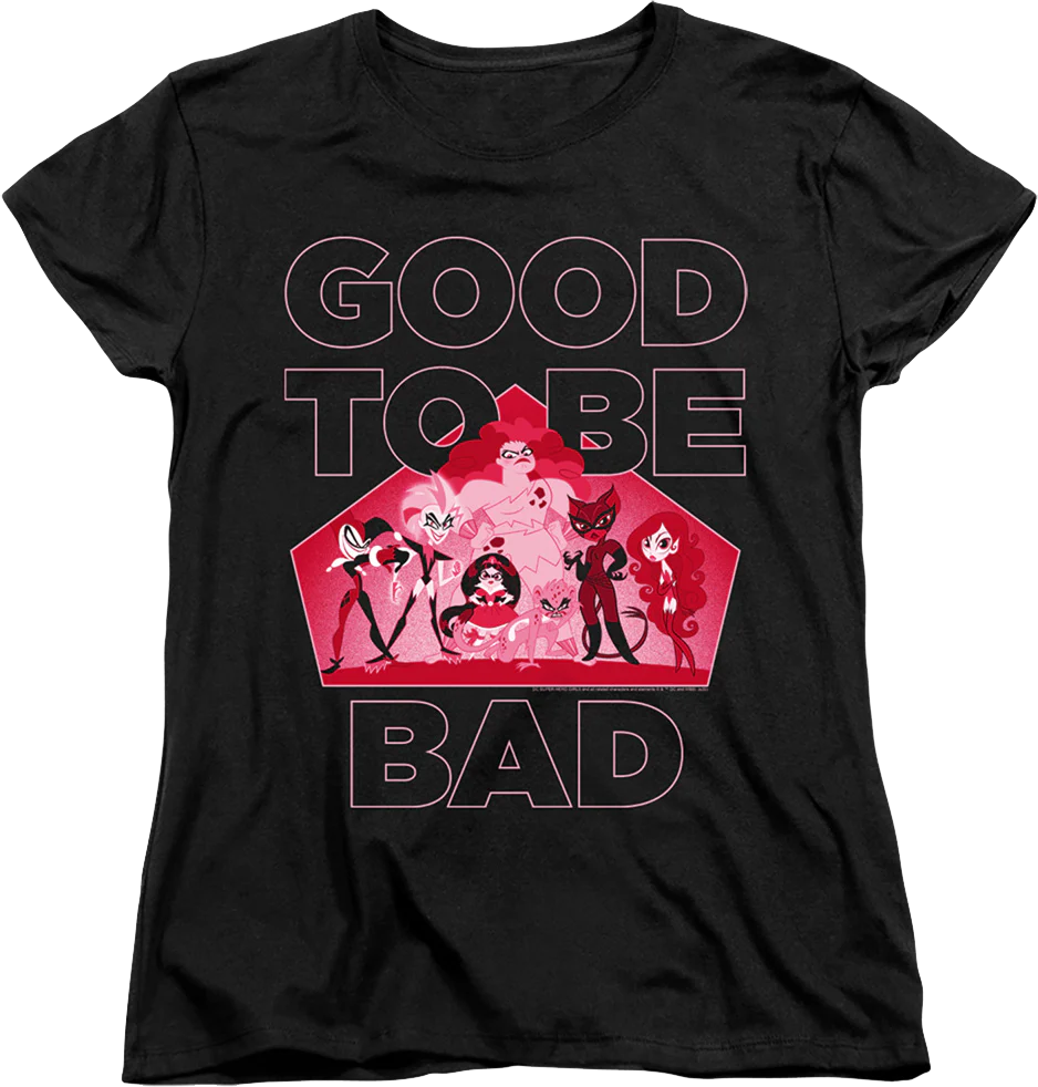 Womens Good To Be Bad DC Super Hero Girs Shirt