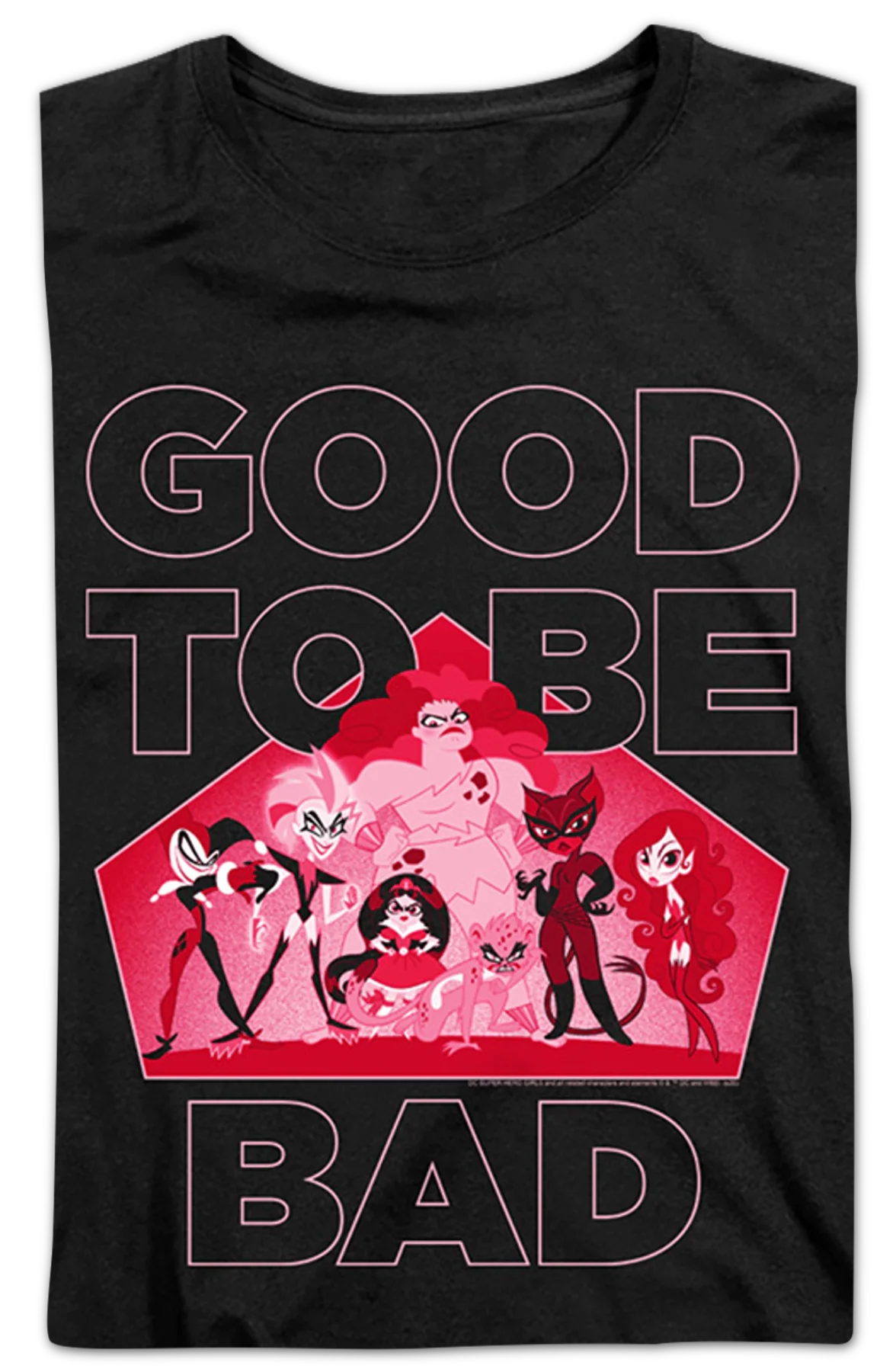 Womens Good To Be Bad DC Super Hero Girs Shirt - Image 2