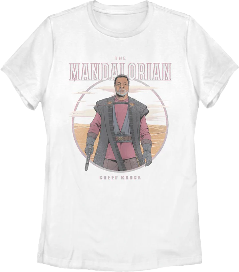 Womens Greef Karga Illustration The Mandalorian Star Wars Shirt