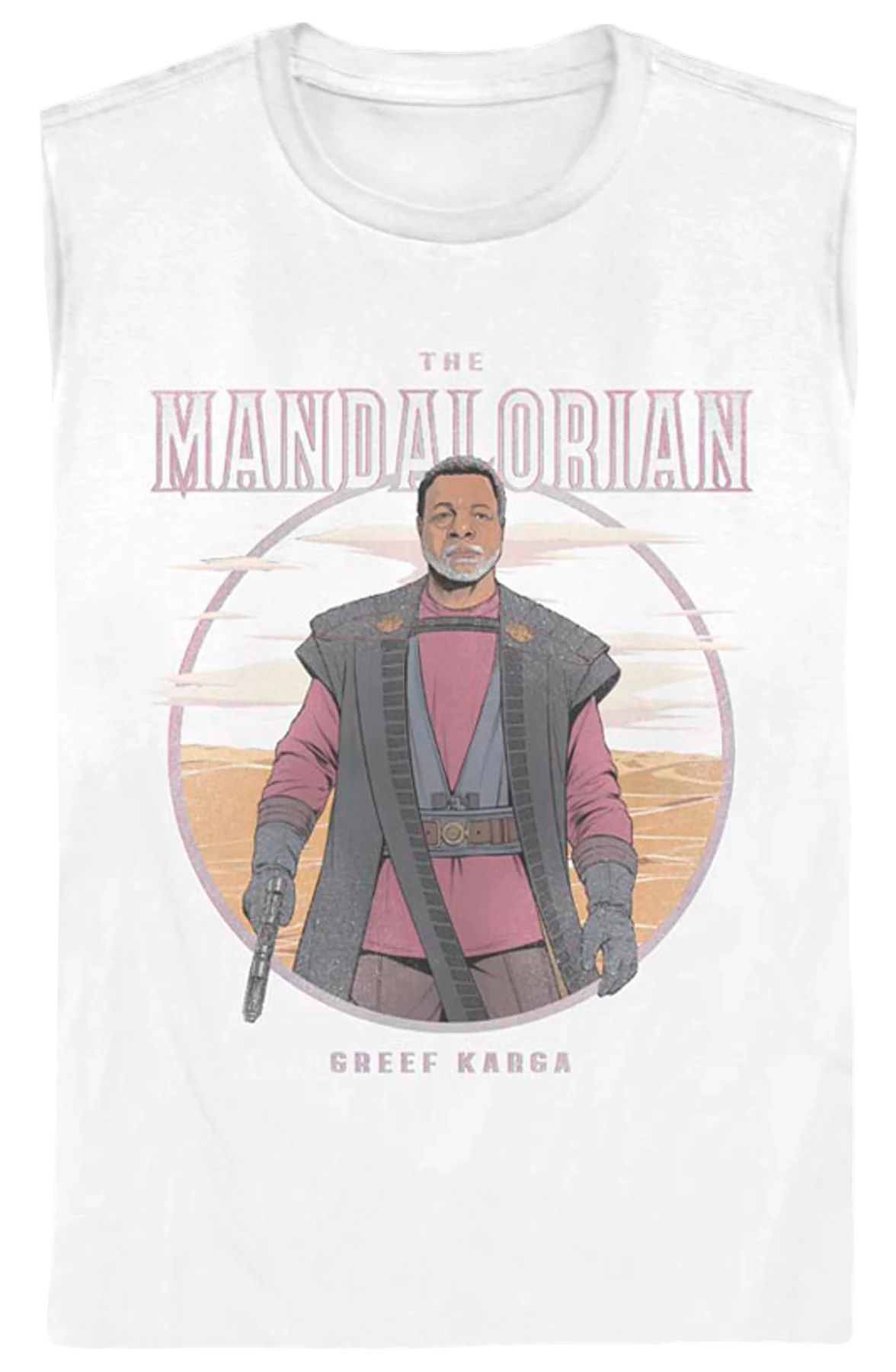 Womens Greef Karga Illustration The Mandalorian Star Wars Shirt - Image 2