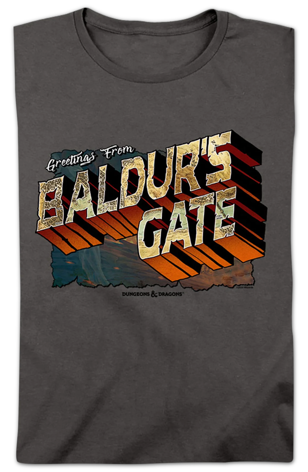 Womens Greetings From Baldur's Gate Dungeons & Dragons Shirt - Image 2