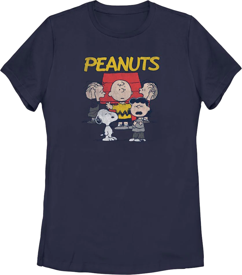 Womens Group Picture Peanuts Shirt