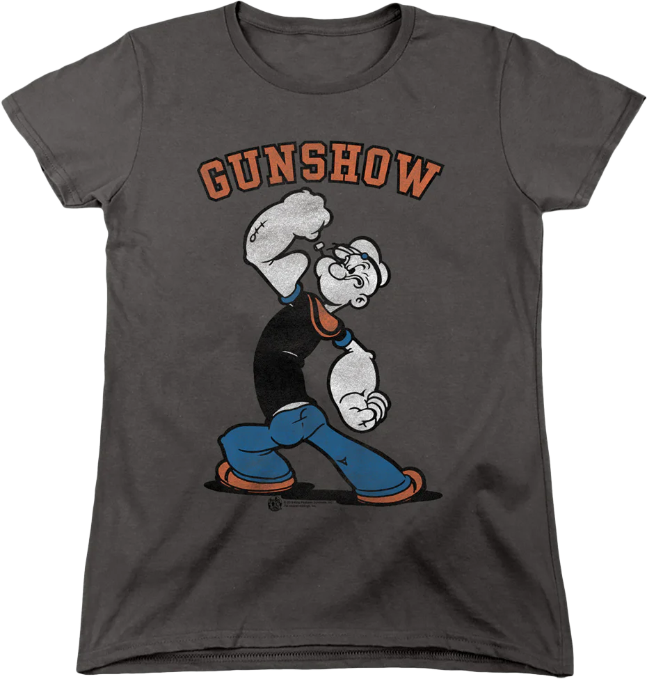 Womens Gunshow Popeye Shirt