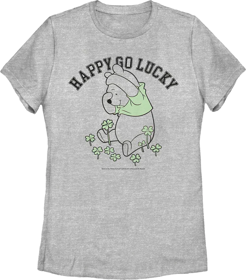 Womens Happy Go Lucky Winnie The Pooh Shirt