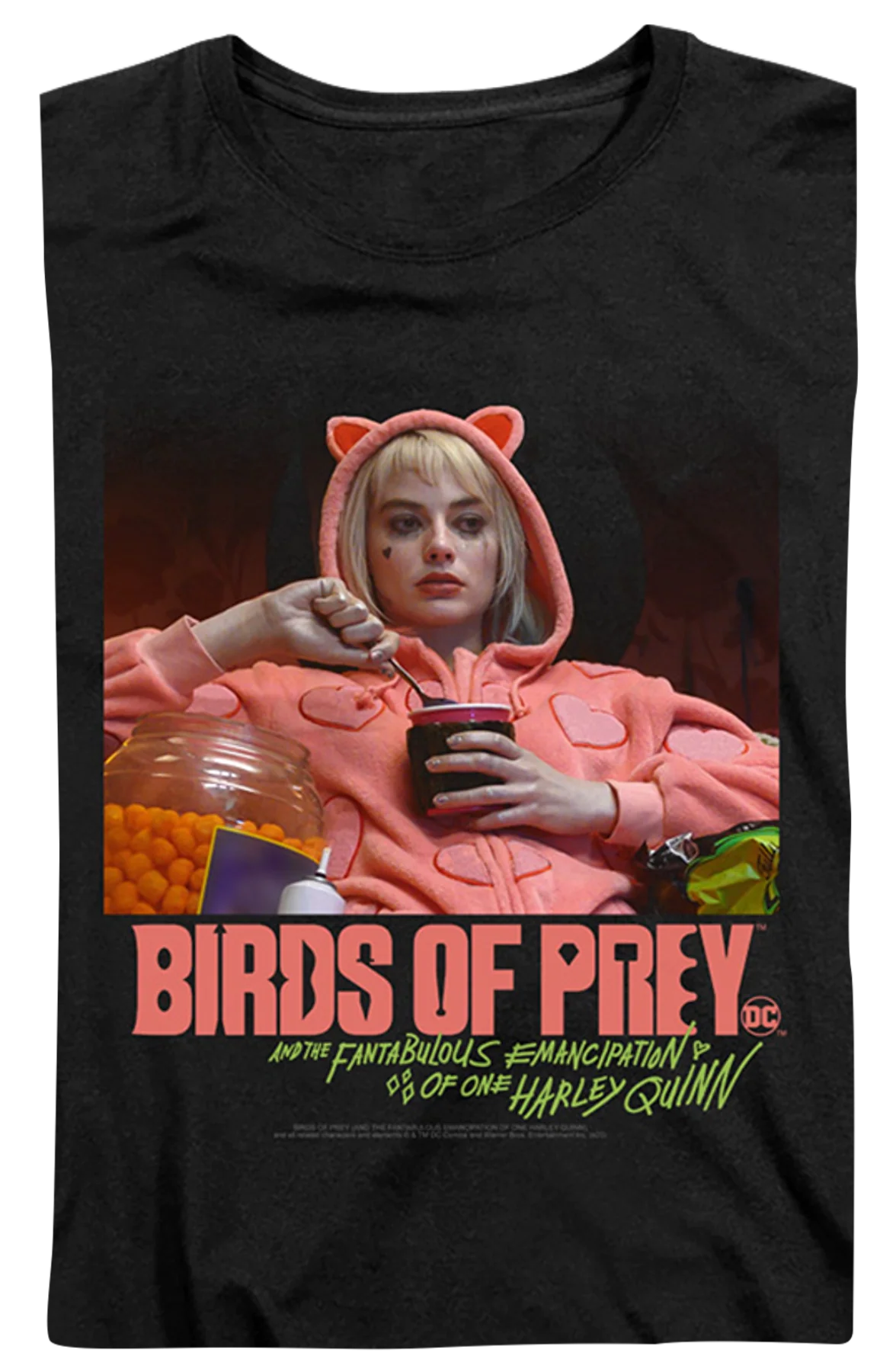Womens Harley Quinn Love Stinks Birds Of Prey Shirt - Image 2