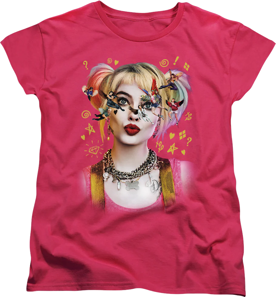 Womens Harley Quinn Movie Poster Birds Of Prey Shirt