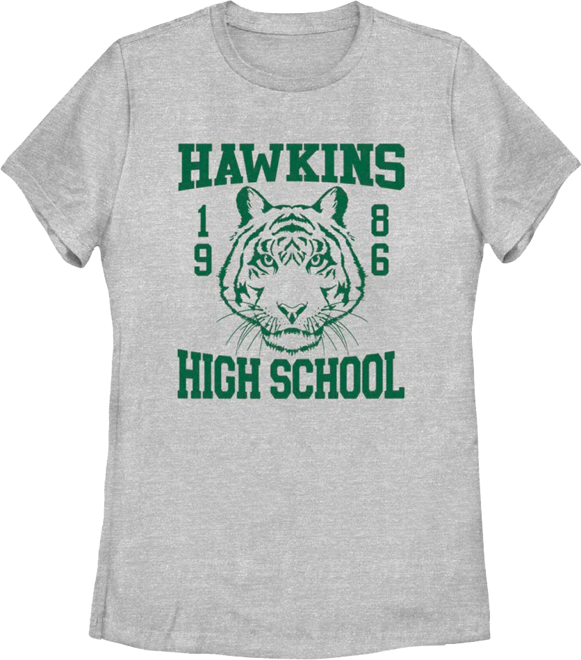 Womens Hawkins High School Tigers 1986 Stranger Things Shirt