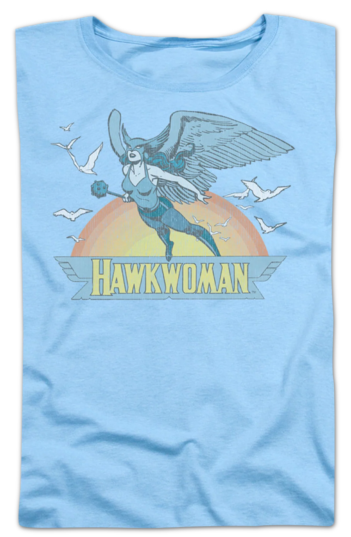 Womens Hawkwoman DC Comics Shirt - Image 2