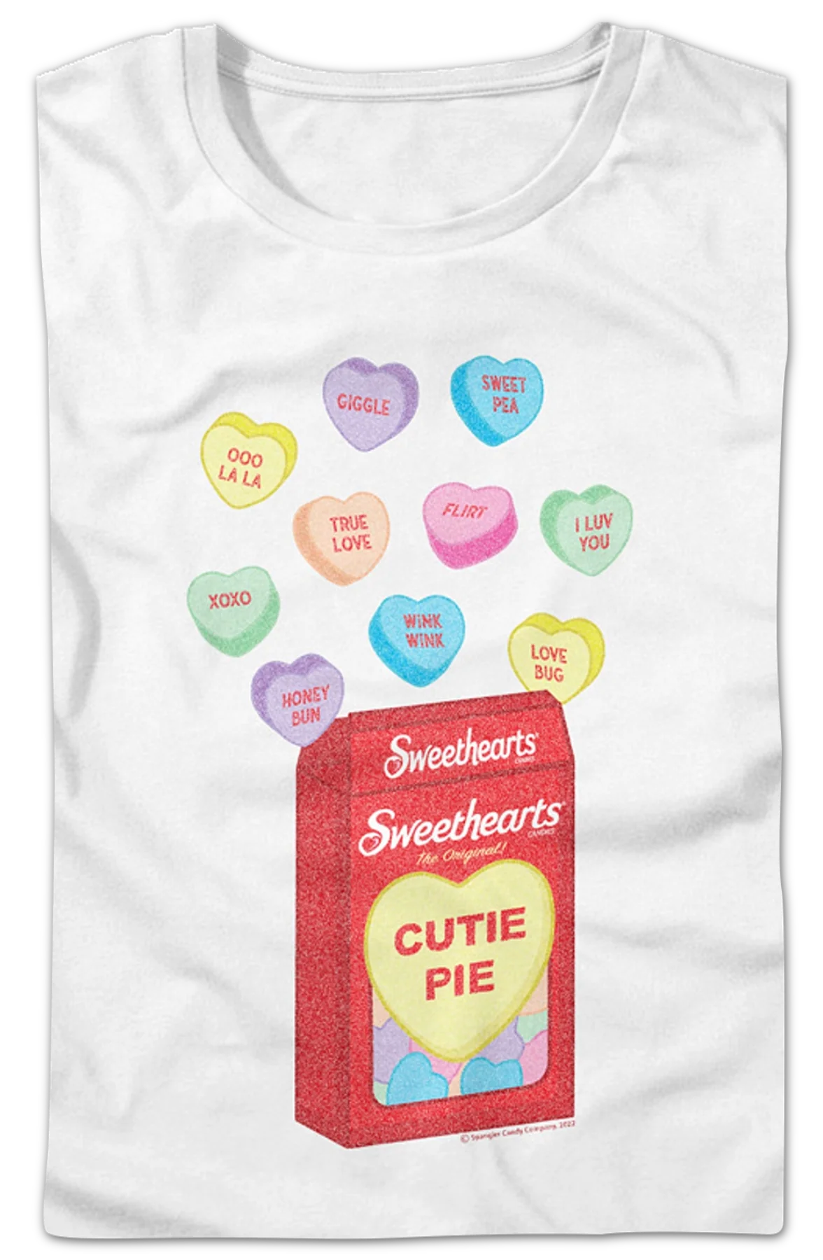 Womens Heart-Shaped Candy Sweethearts Shirt - Image 2