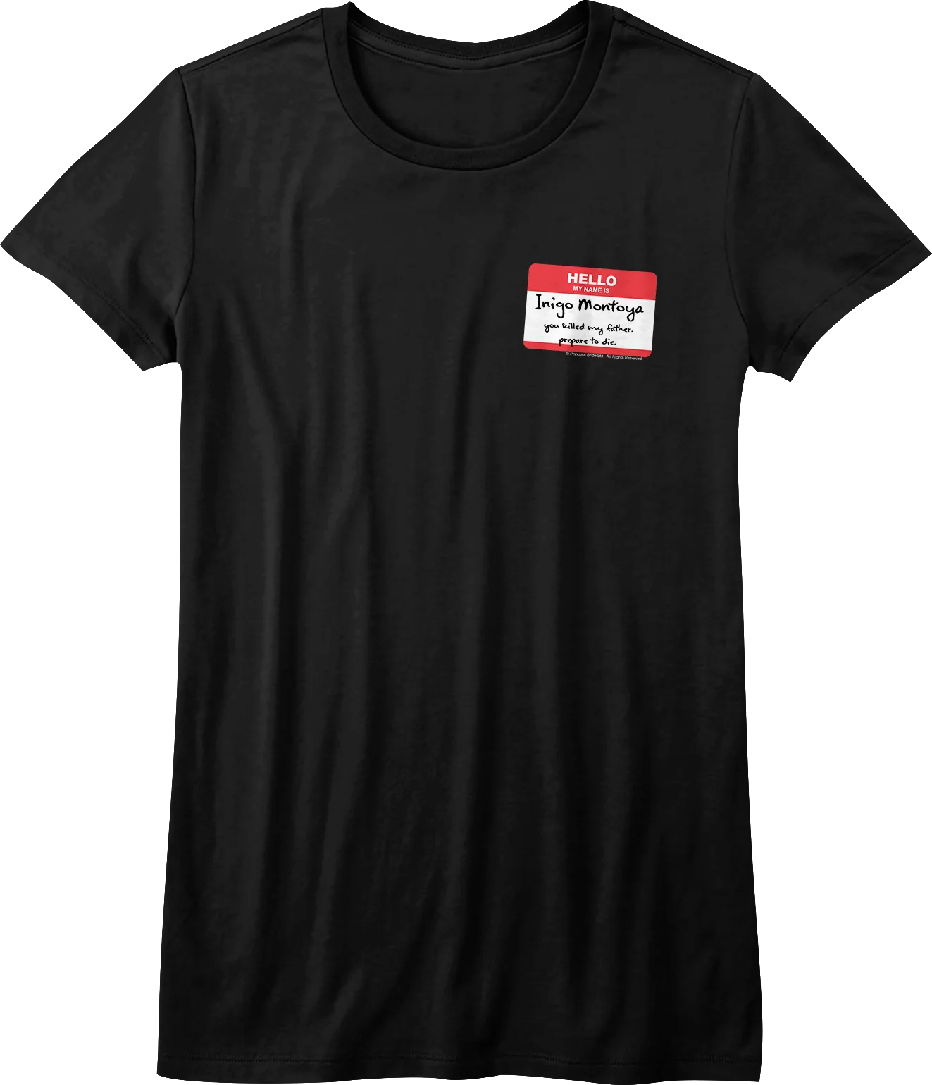 Womens Hello My Name Is Inigo Montoya Princess Bride Shirt