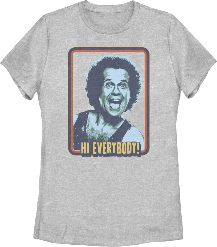 Womens Hi Everybody Richard Simmons Shirt