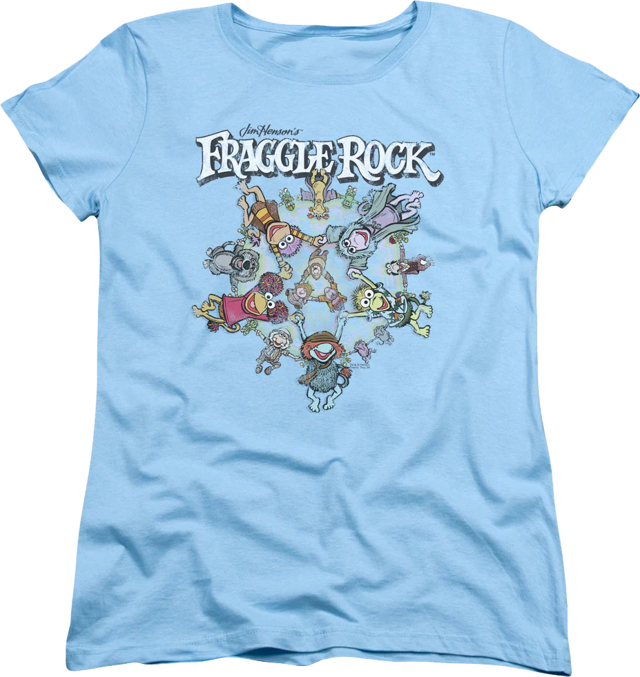 Womens Holding Hands Fraggle Rock Shirt