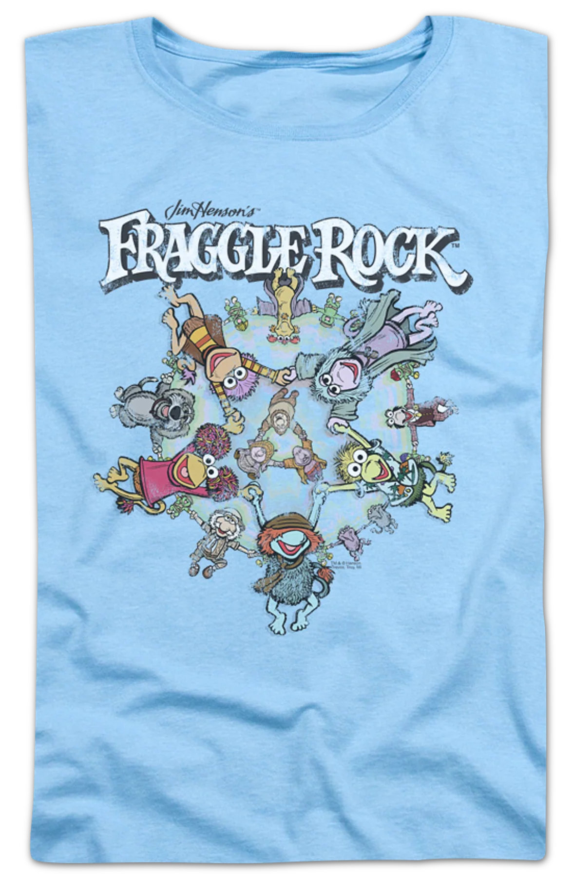 Womens Holding Hands Fraggle Rock Shirt - Image 2