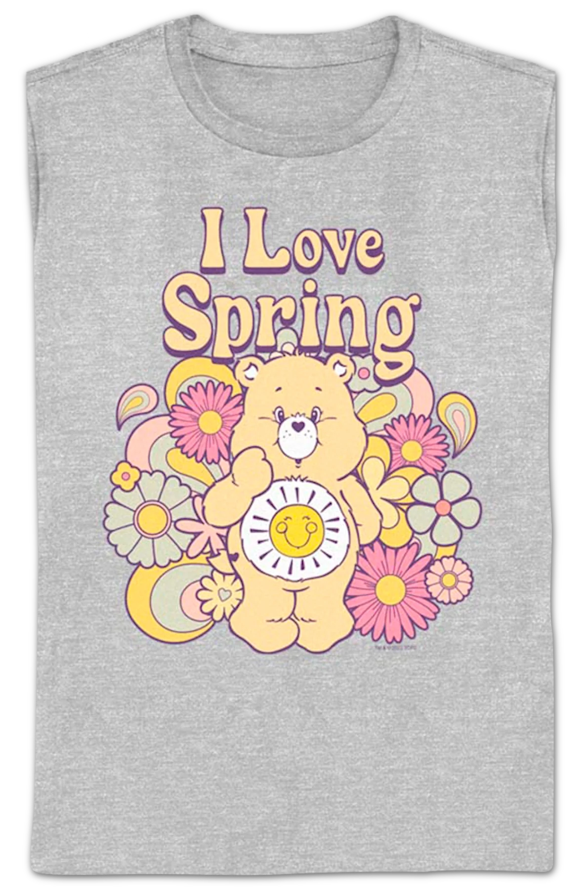 Womens I Love Spring Care Bears Shirt - Image 2