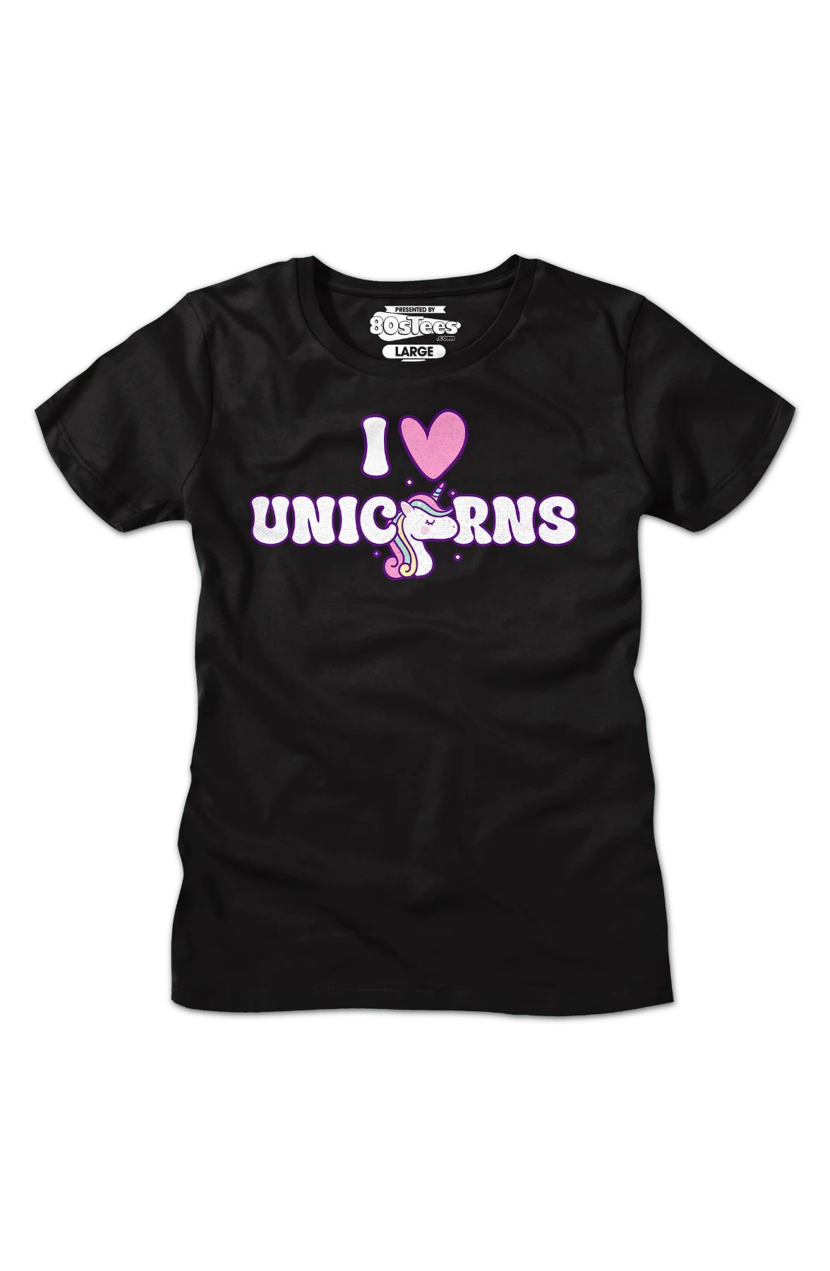 Womens I Love Unicorns Shirt - Image 2