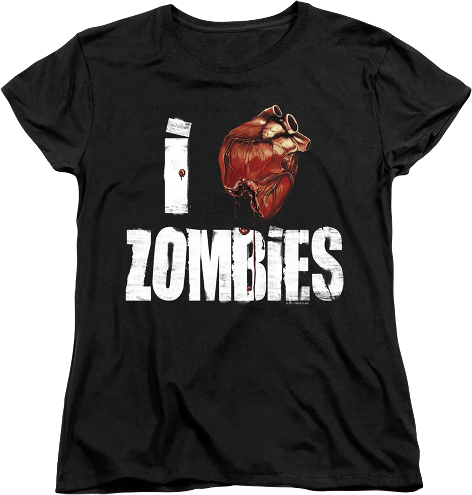 Womens I Love Zombies Shirt