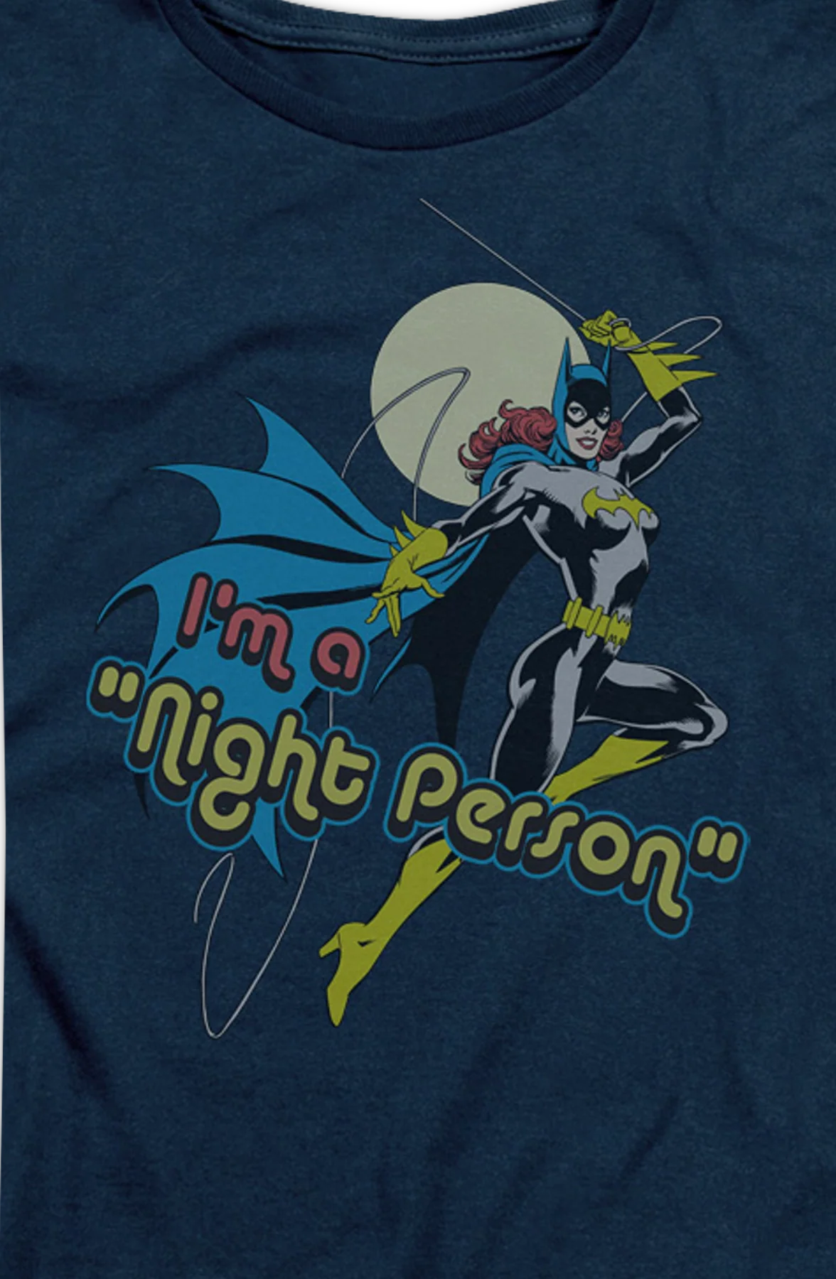 Womens I'm A Night Person Batgirl DC Comics Shirt - Image 2