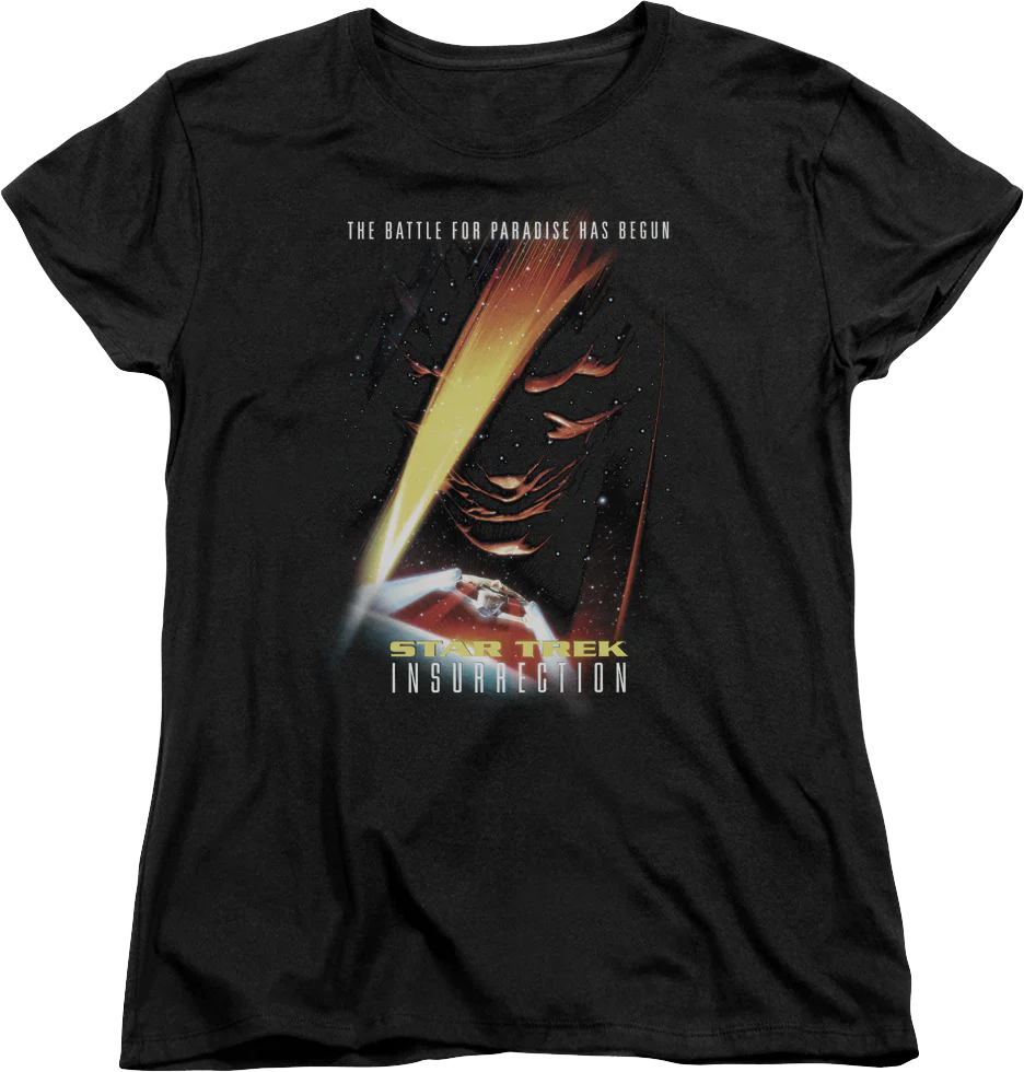 Womens Insurrection Poster Star Trek Shirt